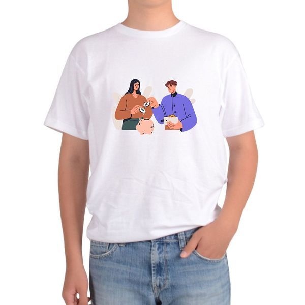 [하프클럽]길단 아시아핏 반팔티 저축 saving 티끌모아태산 자산관리 MONEY 그림 다양한색상 전사이즈