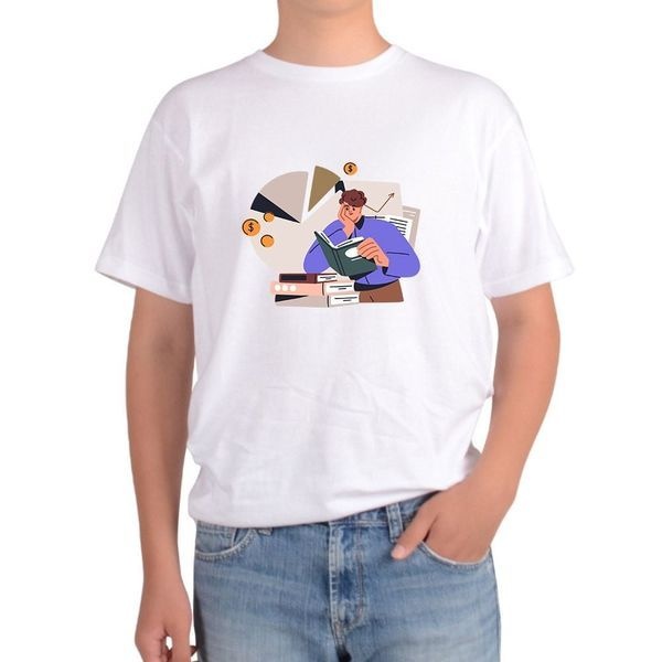 [하프클럽]길단 아시아핏 반팔티 자산배분 자산관리 경제학공부 계란을 한바구그림 다양한색상 전사이즈