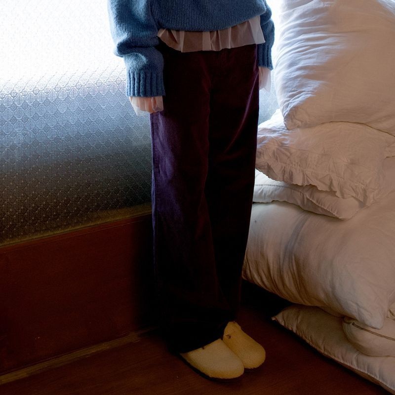 뮈르뮈르 뮈르뮈르 [4차]로인 코듀로이 스판 스트레이트 팬츠_Loin Pants