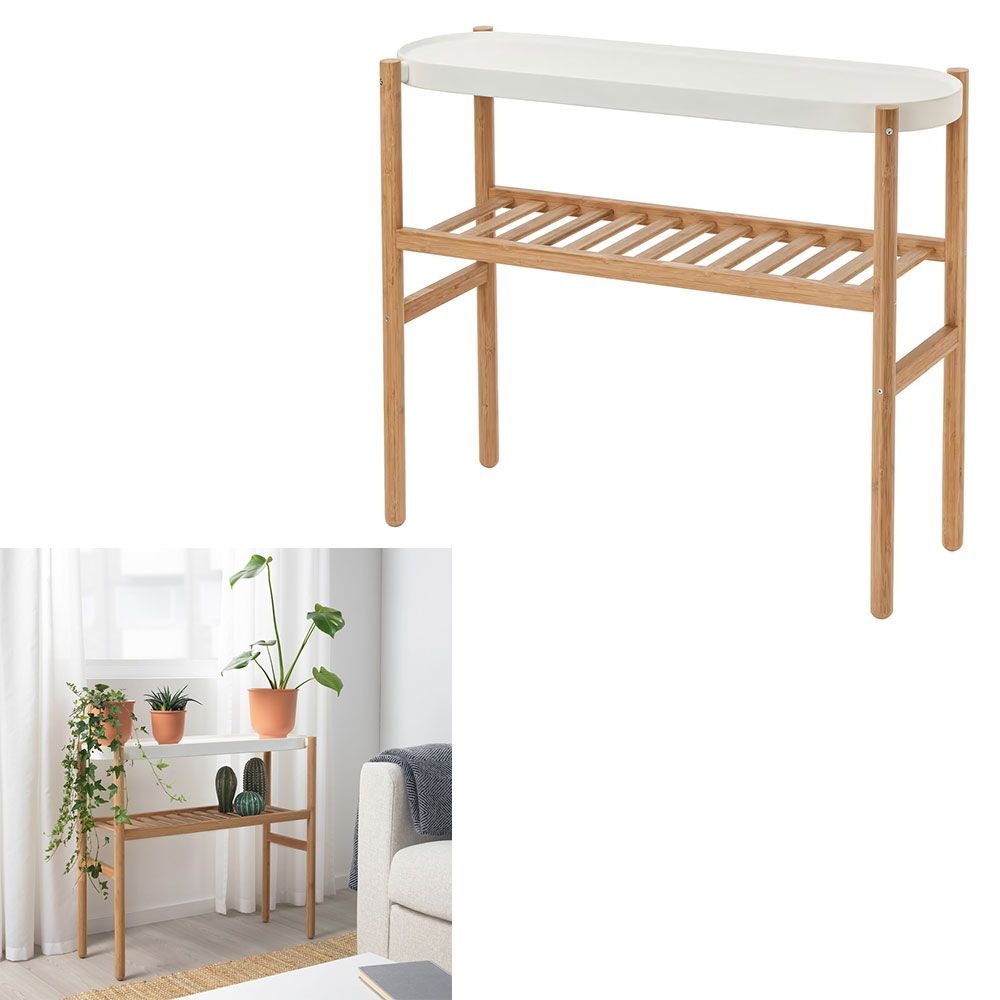 이케아 이케아 삿수마스 대나무 화분 스탠드 정리대 받침대 다이 진열대 카페 인테리어 802.949.61