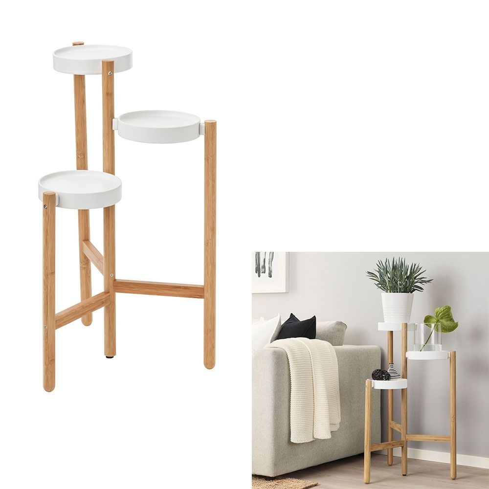 이케아 이케아 삿수마스 대나무 화분 스탠드 정리대 진열대 거치대 다이 카페 인테리어 602.949.62