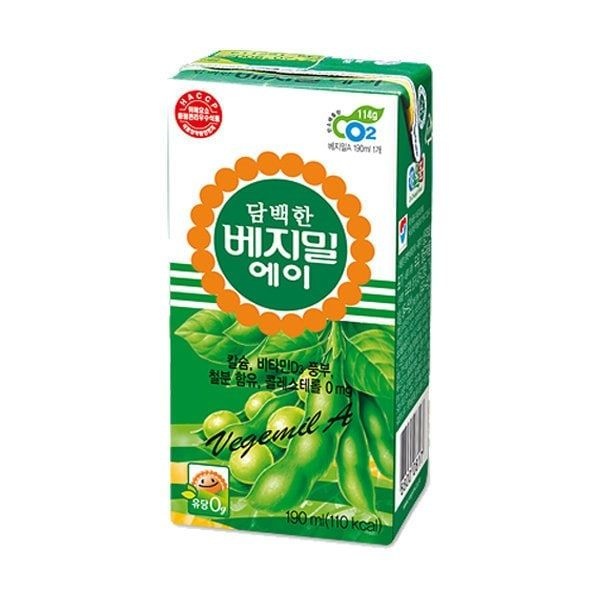 베지밀 정식품/베지밀A190ml(16팩)X2박스/32팩/두유/콩 담백한 맛 선물용