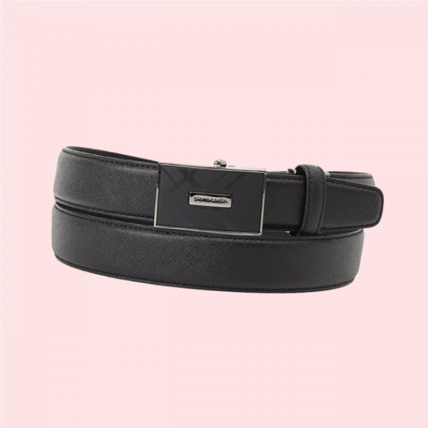 피에르가르뎅 피에르가르뎅 (마산점)체크무늬 버클 남성 남자 맨즈 소가죽 레더 자동 벨트 01G1183U3K1FR 4538675