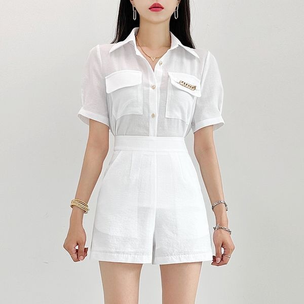 금찌 금찌 리볼트 쿨마 블라우스 반바지 세트 TS5918S G_P401481539