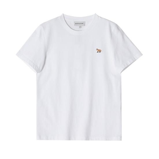 메종키츠네 25SS 메종키츠네 반팔 티셔츠 MW00110KJ0008P100 WHITE DOM