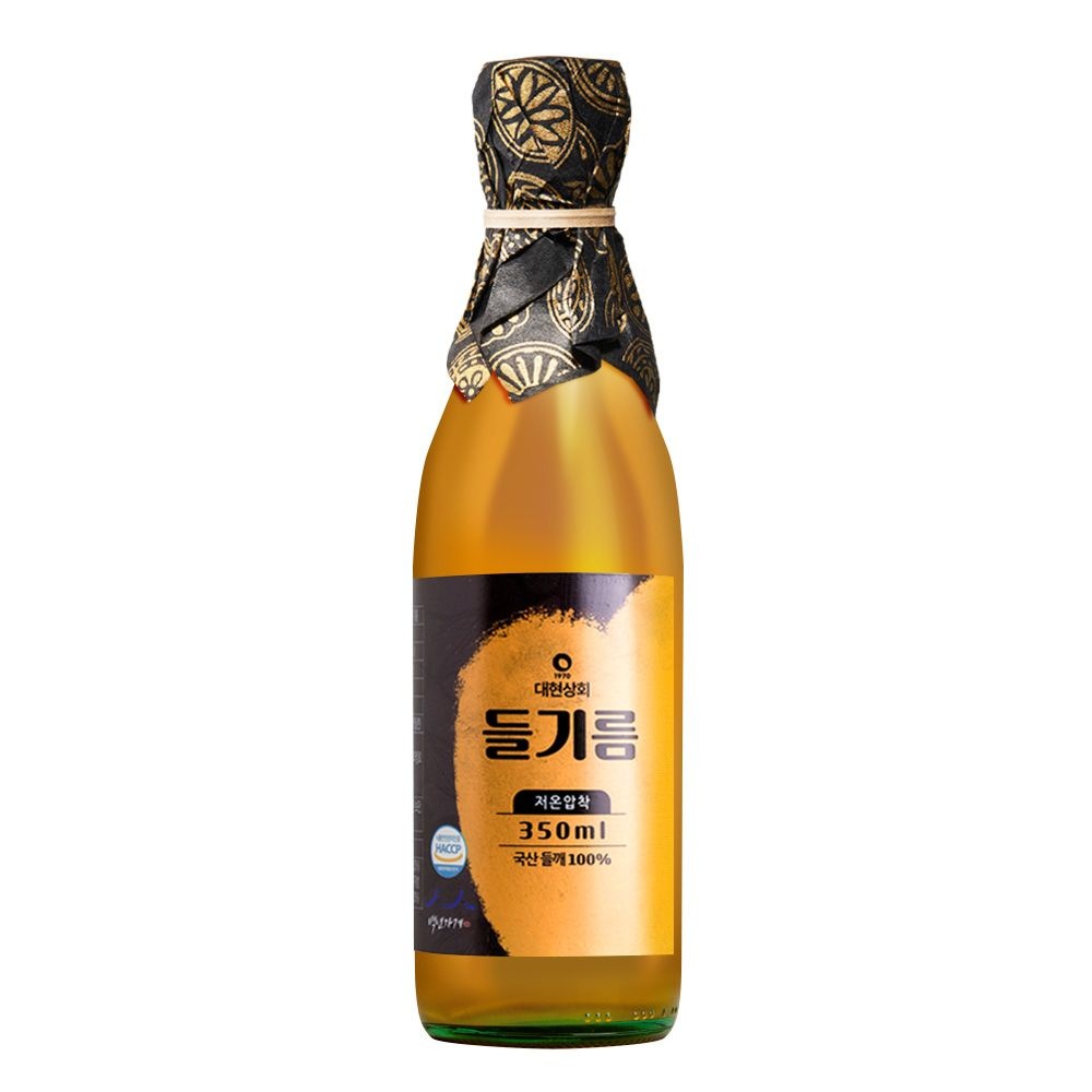 55년전통 대현상회 저온압착 국산 참기름 들기름 생들기름 350ml / HACCP 인증 백년가게 방앗