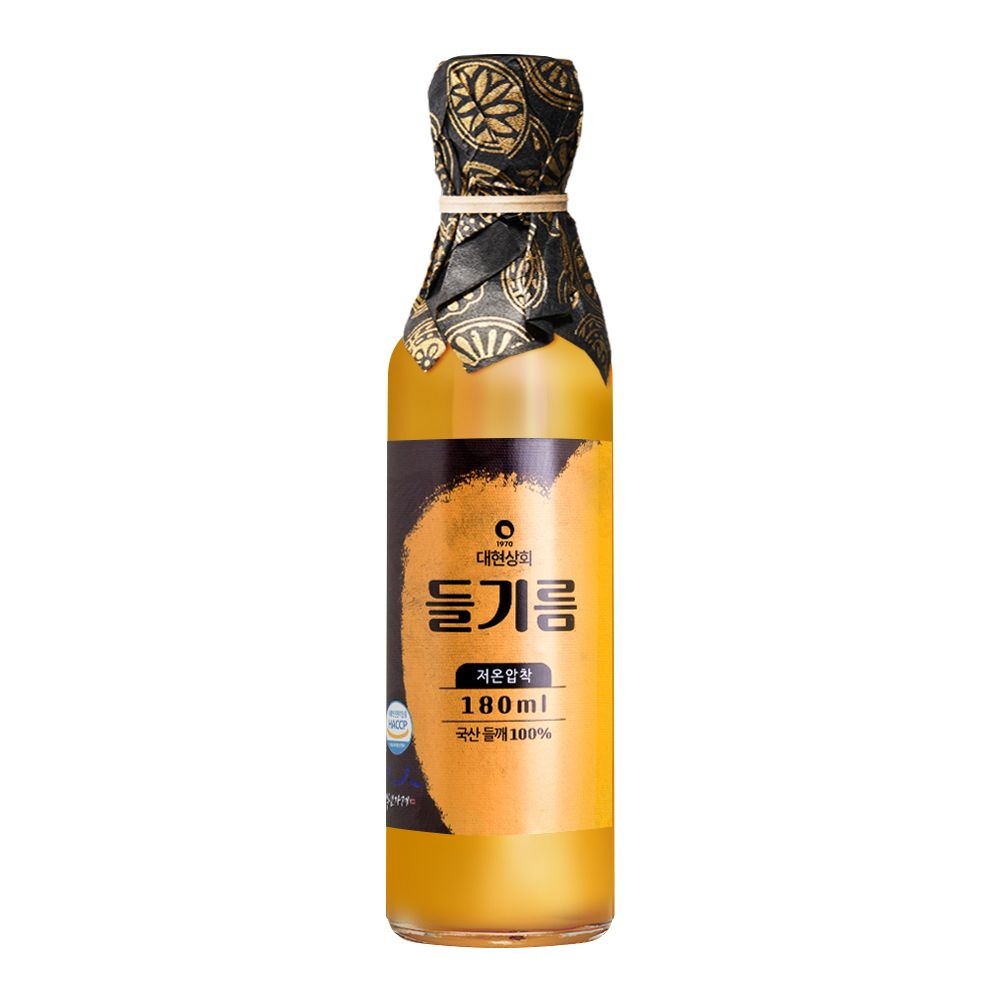 55년전통 대현상회 저온압착 국산 참기름 들기름 생들기름 180ml / HACCP 인증 백년가게 방앗