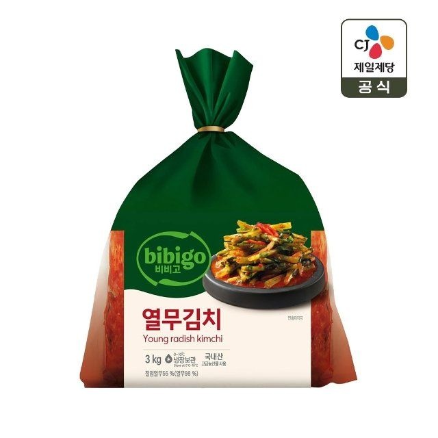 CJ제일제당 [생생배송][주문후생산]비비고 열무김치 3kg