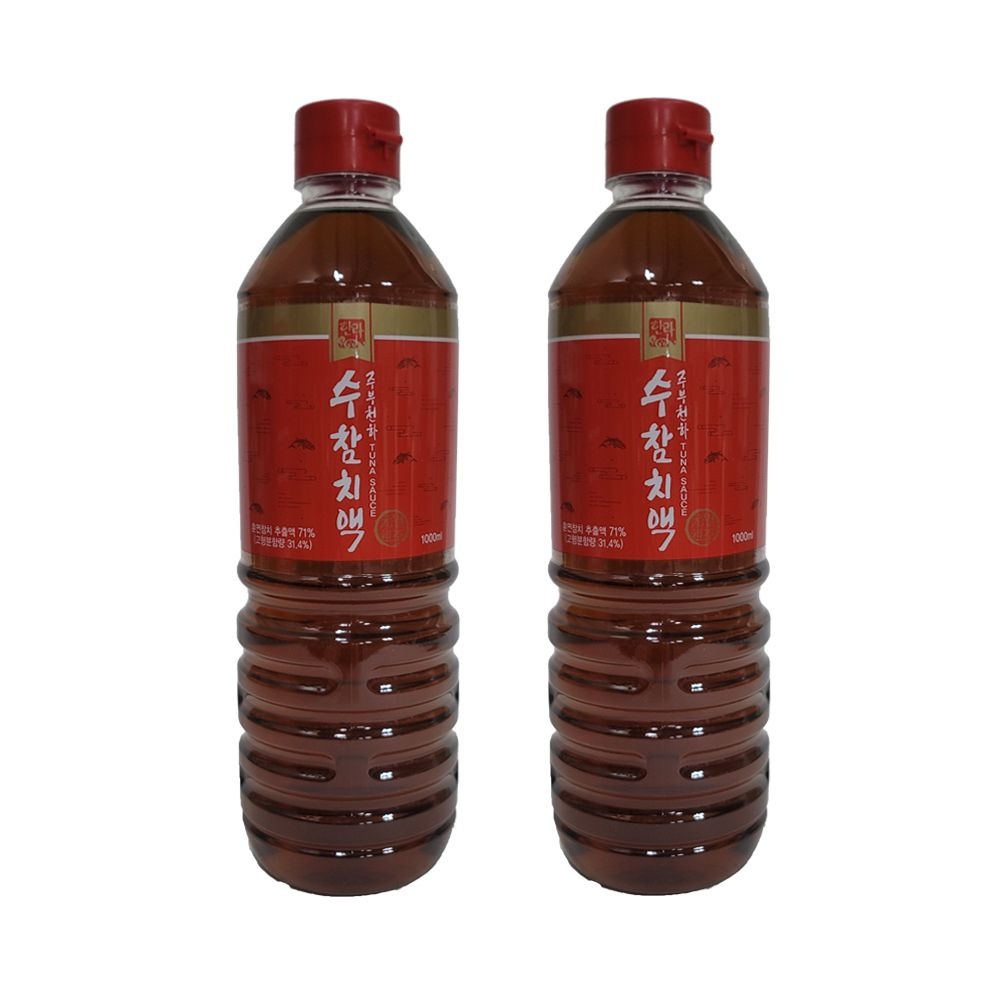 한라식품 참치액 1000ml X 2개 참치액젓 주부천하 참치액 소스