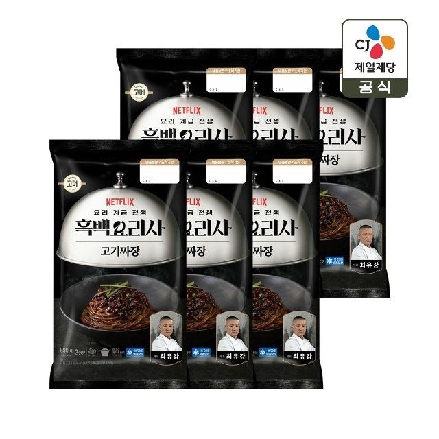 CJ제일제당 CJx흑백요리사 고메 짜장 680g x6개