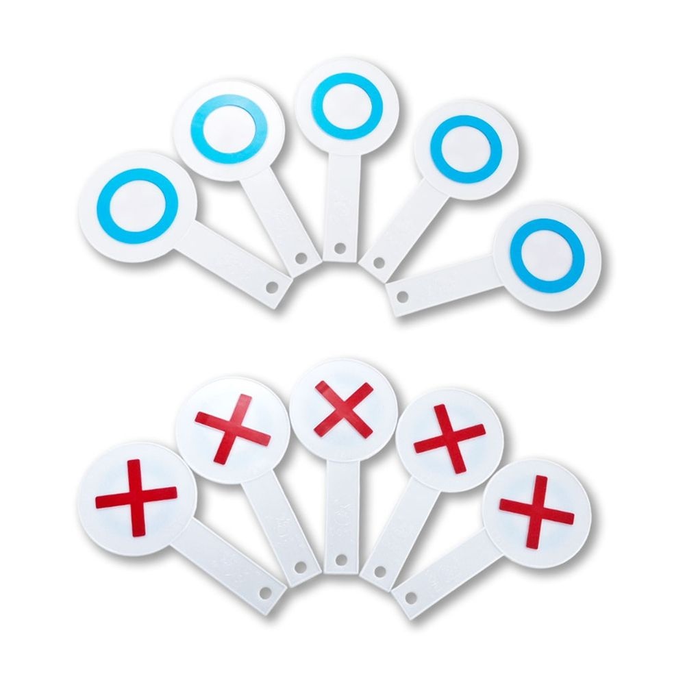 OX퀴즈 게임판 5개입 세트 오엑스게임 표지판 운동회 축제 행사 이벤트 게임도구