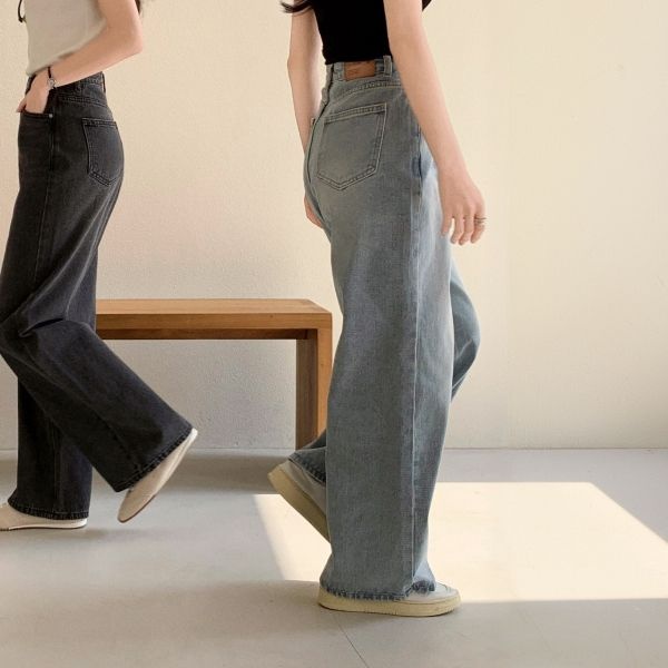 아뜨랑스 협력업체 프롬리리컬 (MADE/S-L/숏&롱) Day Jeans No.71 데이진 와이드핏 데님 팬츠 ps5463