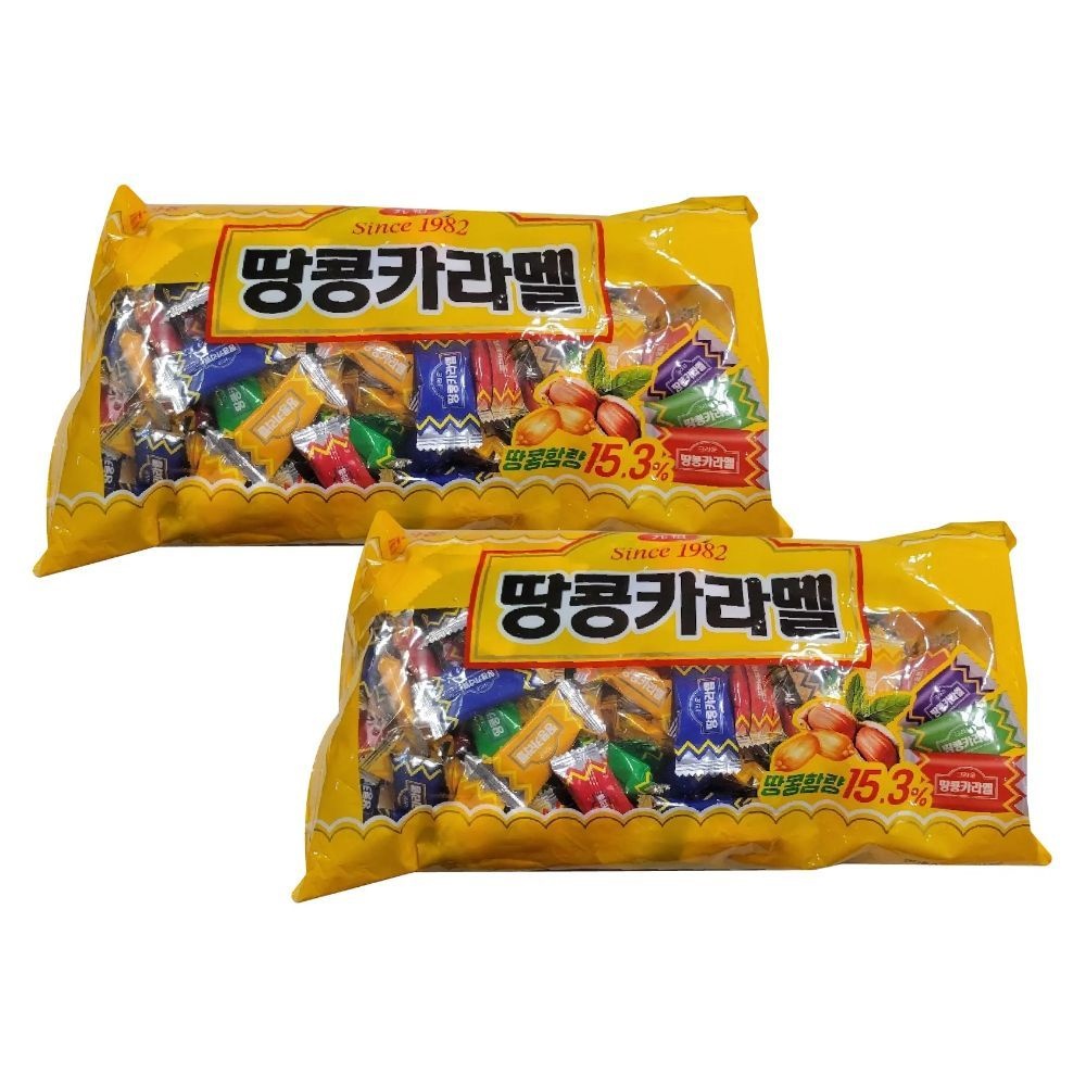 크라운 땅콩카라멜 720g X 2개