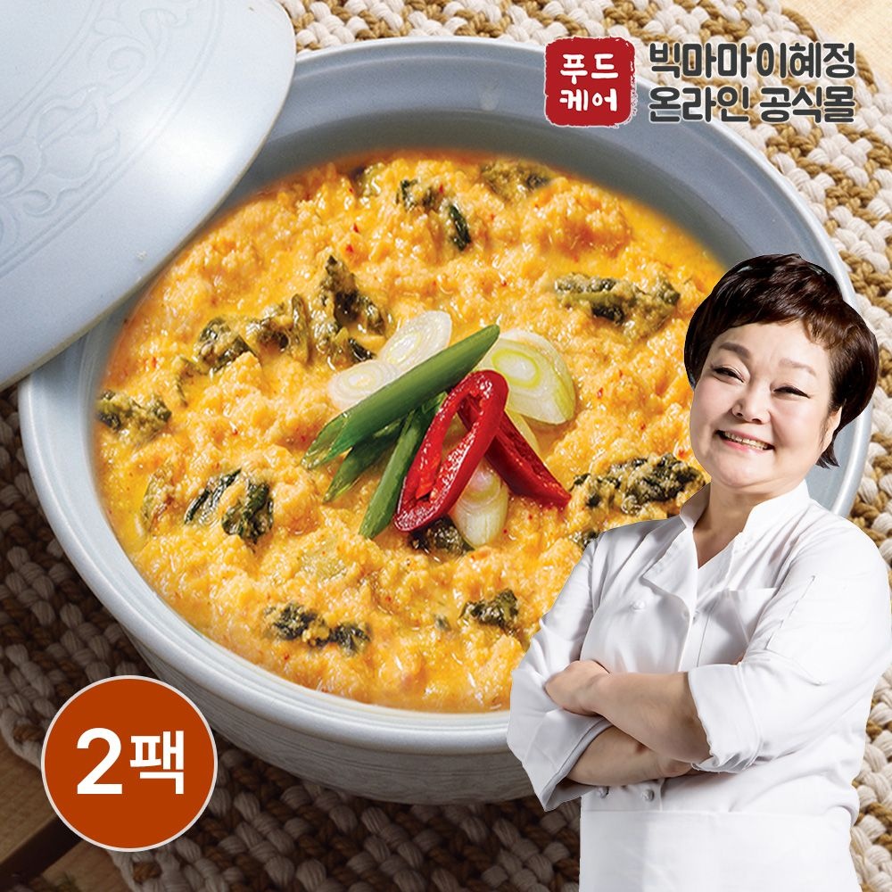 키친스토리 빅마마이혜정 든든한끼 콩비지탕 500g x 2팩