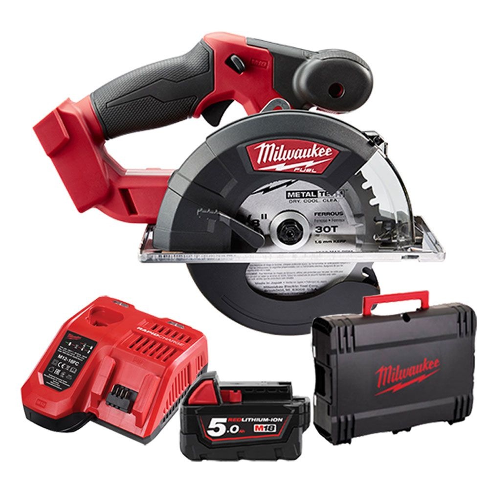 밀워키 밀워키 M18 FMCS-501X 충전 금속용 원형톱 18V 5.0Ah 배터리 1개 세트