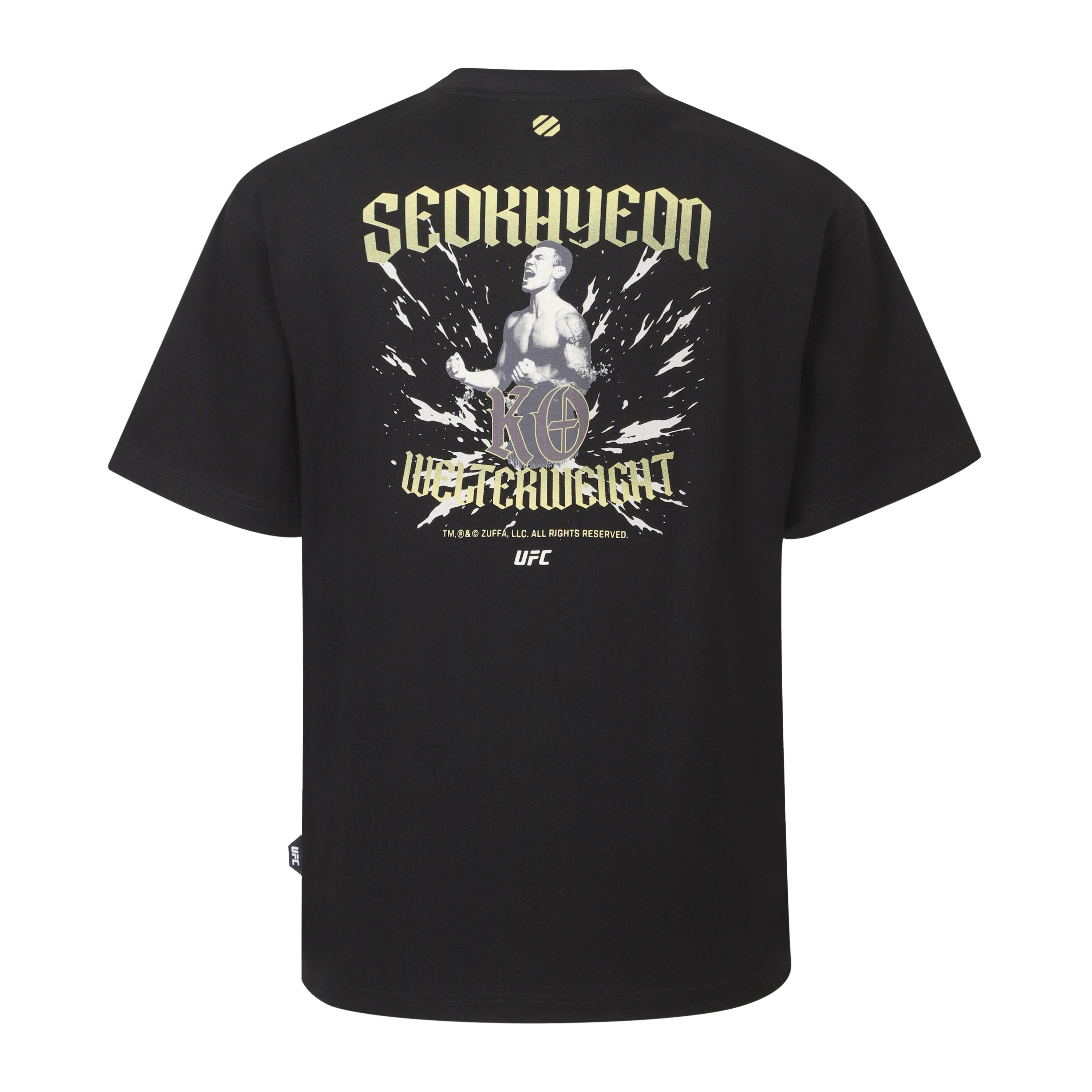 ㈜신한코리아 UFC UFC 스포츠 UFC 고석현 릴렉스핏 반팔 티셔츠 블랙 U2SSX2122BK