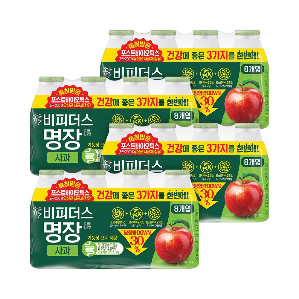 소와나무 비피더스 명장 사과 32개(8입 4개)