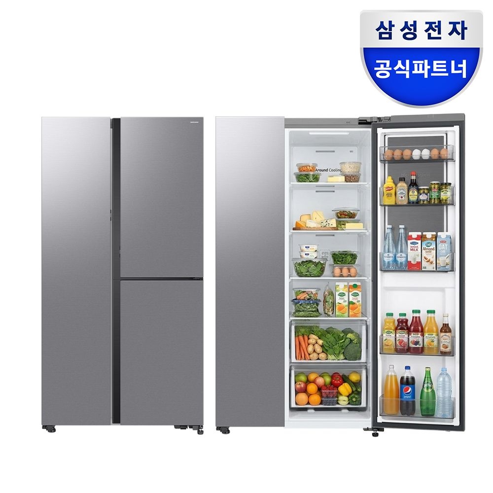 삼성전자 삼성 푸드쇼케이스 RS84DG5602M9 오토오픈도어 846리터 젠틀실버