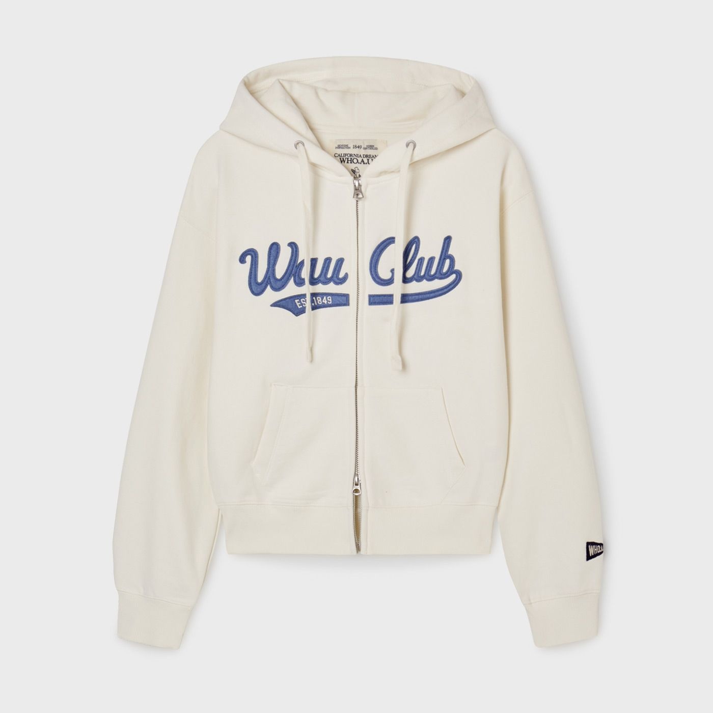 Patch Crop Hood Zip-up / WHMZG1111F