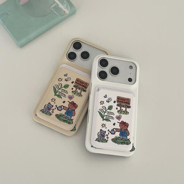 [㈜모먼트디자인]아트박스/더나인몰 gummys flower garden [맥세이프 카드슬롯]