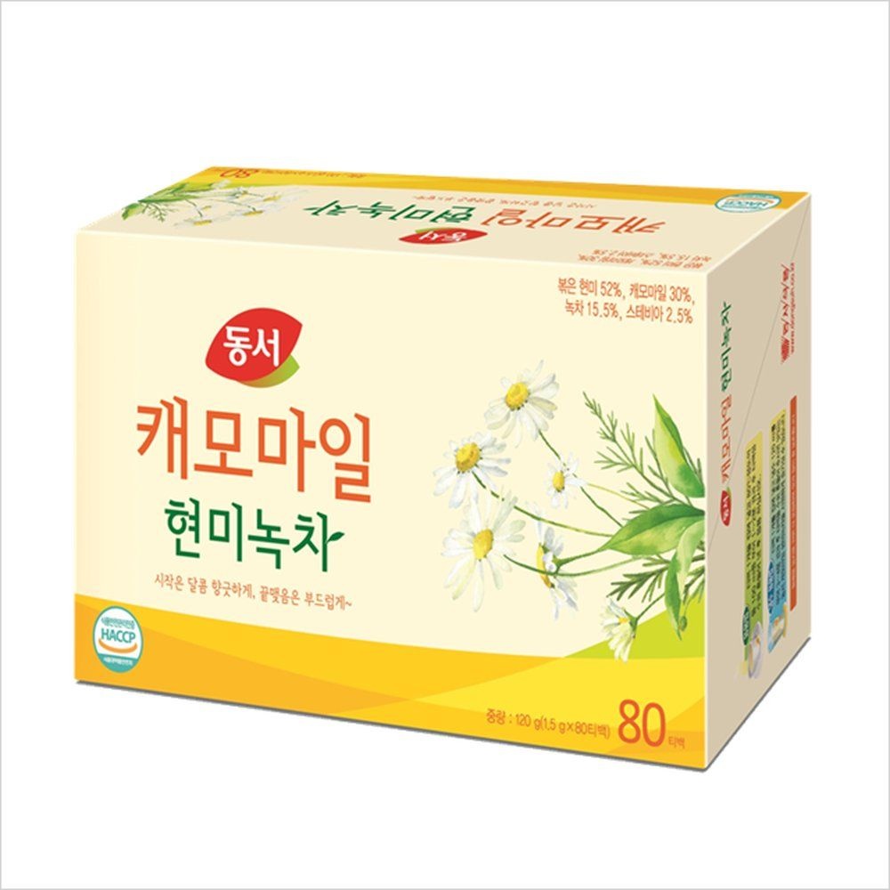 동서 홈카페완성 캐모마일현미녹차 80T