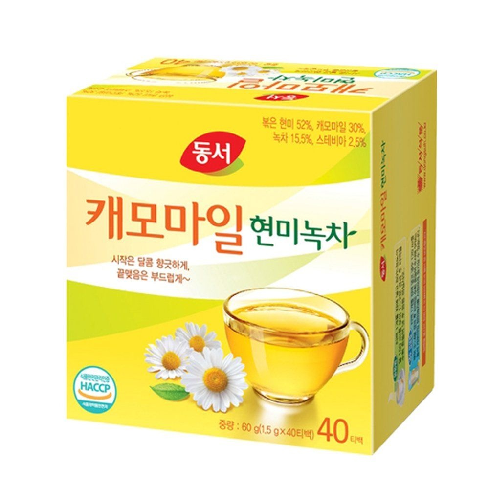 동서 선물추천 캐모마일 현미녹차 40T
