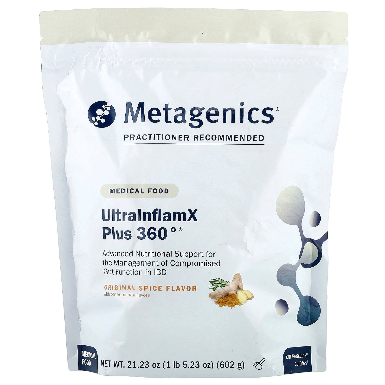 [해외] 메타제닉스 Metagenics, UltralnflamX Plus 360°®, 의료 식품, 오리지널 향신료, 602g21.23oz124924원산지:기타