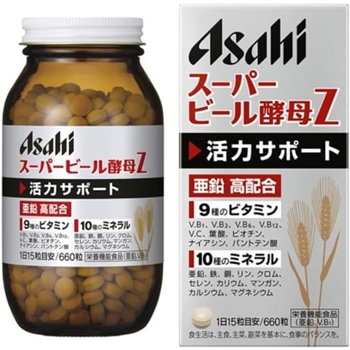 [해외] 아사히 에비오스 슈퍼 맥주 효모Z 660정, 3개
