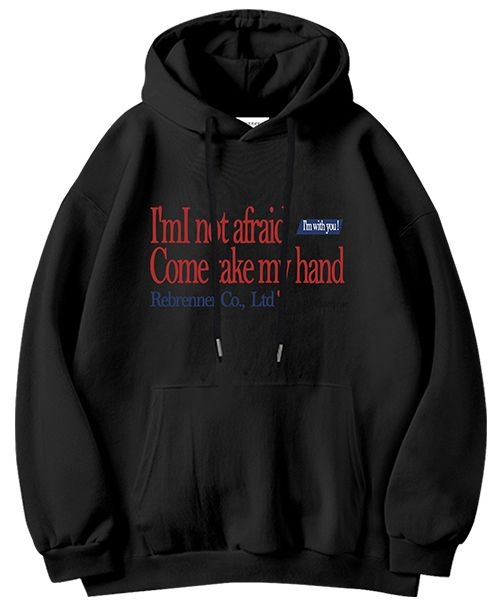 REBRENNER 리브레너후드티 커플맨투맨 긴팔 오버핏 후디 가을 겨울 블랙 티셔츠 AT770