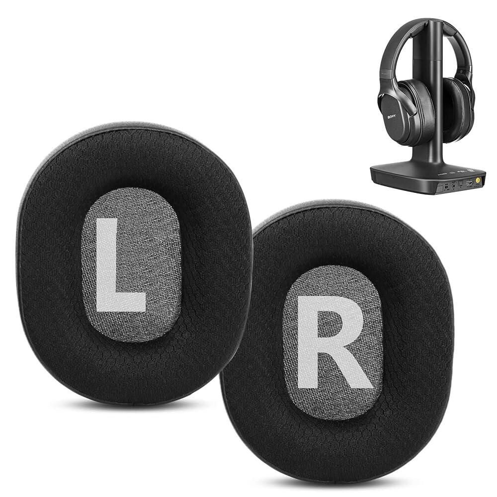 [해외] DowiTech 통기성 및 내구성 있는 교체용 이어 패드 쿠션, 소니 WH-L600 MDR-7506 MDR-V6 헤드폰 이어패드 커버, 메시 원단