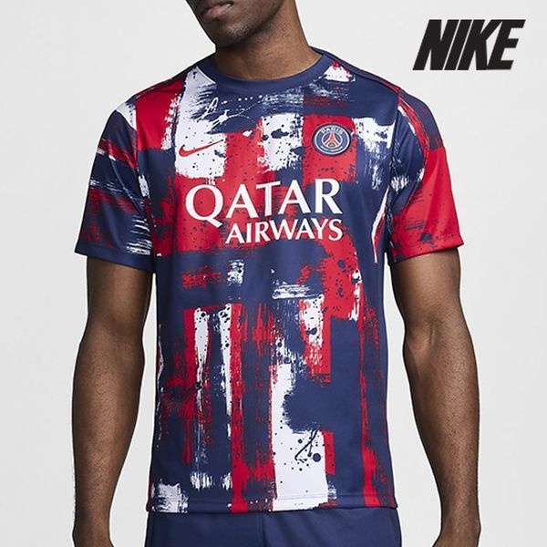 나이키 나이키 [하프클럽]나이키 축구 반팔티/G77- FN9657-411 / 남성 파리 생제르맹 아카데미 프로 홈 축구 반팔 탑