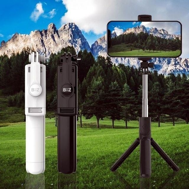 롬크글 셀카촬영 무선셀카봉 삼각대 블루투스리모컨 셀카봉삼