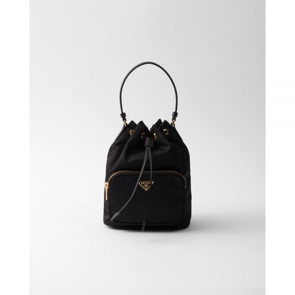 Prada [해외] 프라다 「프랑스 최신상」 프라다 듀엣 리나일론 버킷백 1BH038_RV44_F0002_V_UOP 국내 A/S 가능