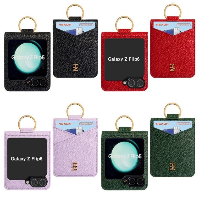 [(주)하나디자인]하나 아너 갤럭시 Z플립5 6 7 카드수납 슬롯형 PU가죽 케이스