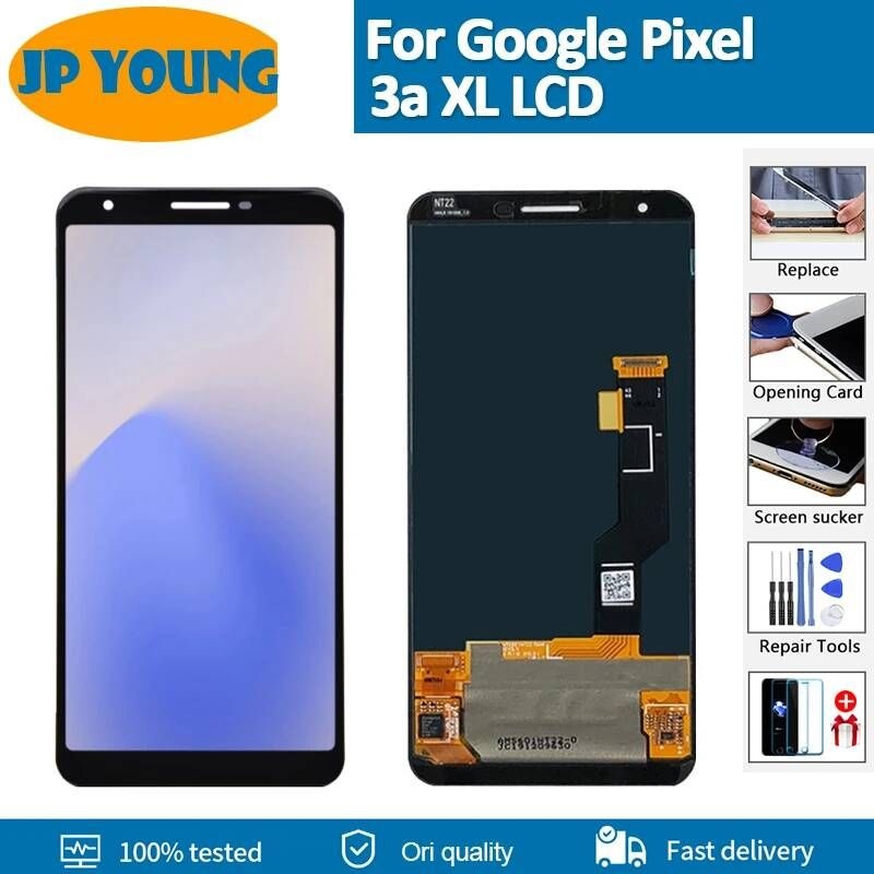 UnKnown [해외] 스마트폰 액정 교체 부품 구글 픽셀 정품 LCD 디스플레이 번 섀도우 터치 스크린 디지타이저 어셈블리 3A XL G020C G02