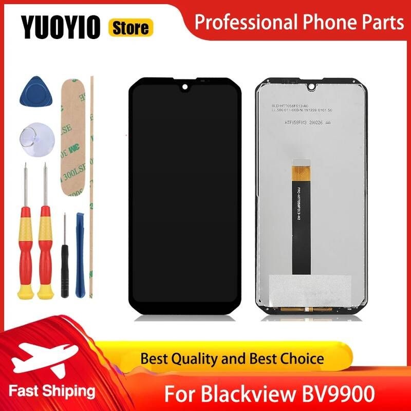 UnKnown [해외] 스마트폰 액정 교체 부품 5.84 인치 터치 스크린 1080x2280 LCD 디스플레이 프레임 어셈블리 검은색view BV9900/BV9900 Pro/BV
