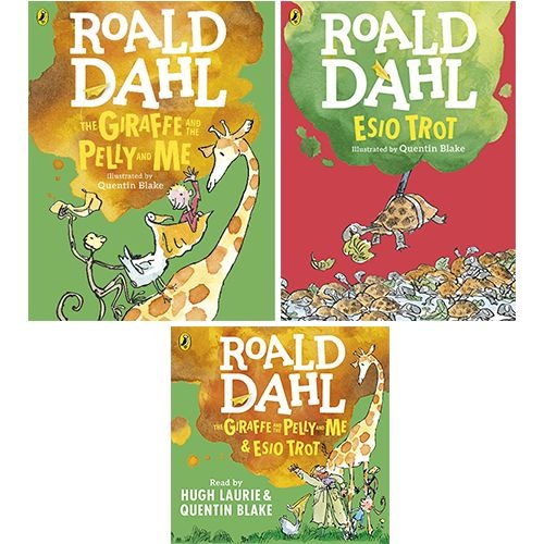 웬디북 영문 영어 유아 도서 Roald Dahl : Giraffe and the Pelly Me & Esio Trot 컬러판 페이퍼백 2종 2종을 읽어주는 오디오 CD 세트 Pap