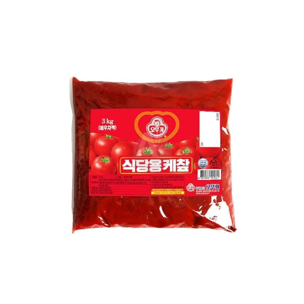 오뚜기 식당용 케찹 3Kg 업소 토마토케첩 케찹파우치