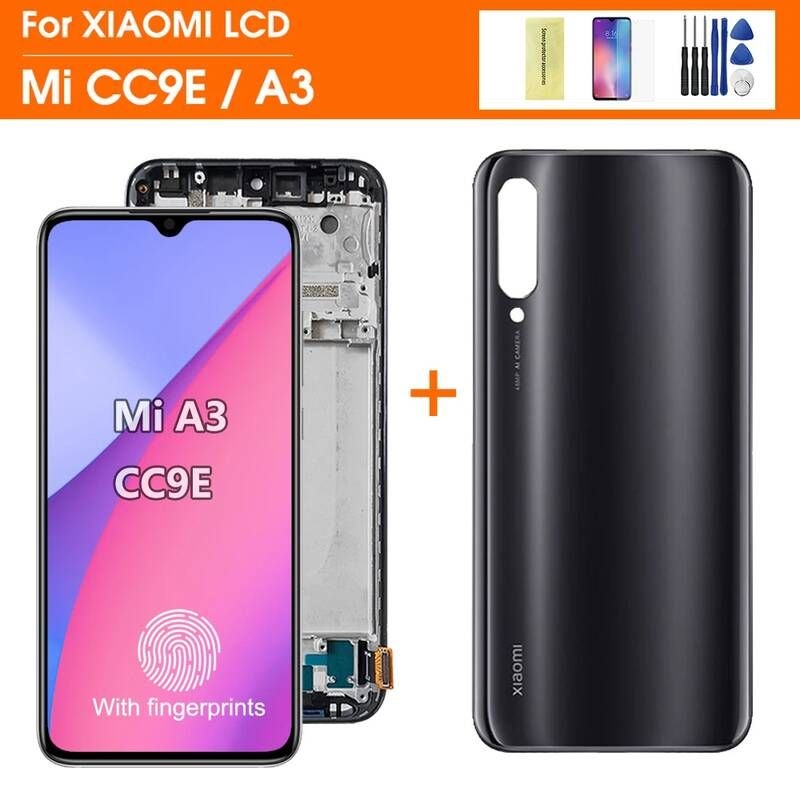 [해외] 스마트폰 액정 교체 부품 슈퍼 아몰레드 샤오미 Mi A3 LCD MIA3 터치 미 CC9E 화면 디지타이저 센서 유리 Xiaomi MI 디스