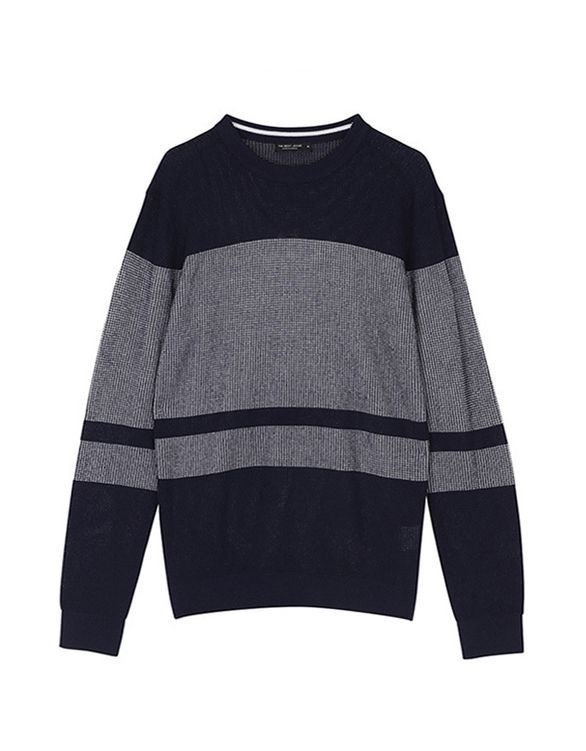 티비제이 남성 조직변형 니트 풀오버 T181KT130P 983910