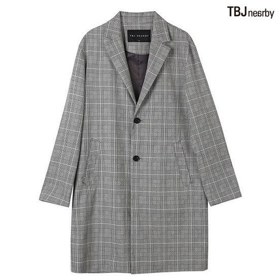 남성 싱글 롱 코트 T191JP410P 975911