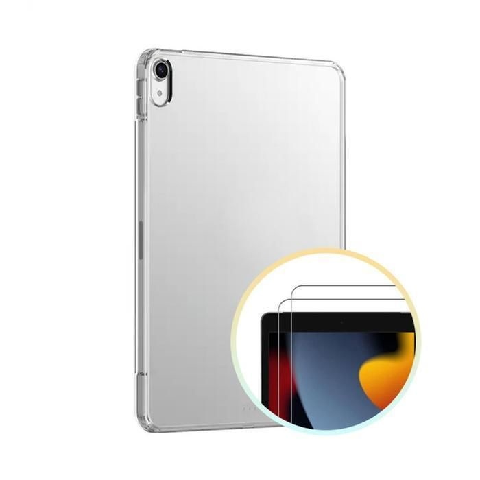 [패션플러스][주식회사 브이와이][JHO1604R_52BY]프로 호환 젤리 케이스+강화유리 9.7 2매 (31057408A)