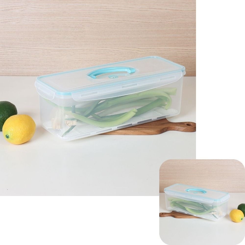 한진 보관 okay 기통 4.2 밀폐용기 야채 과일 대파통리터