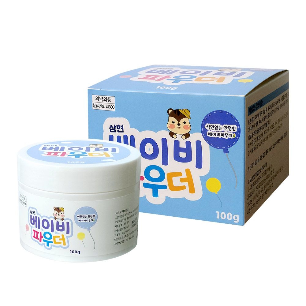 삼현제약 삼현 베이비 파우더 100g 땀띠분