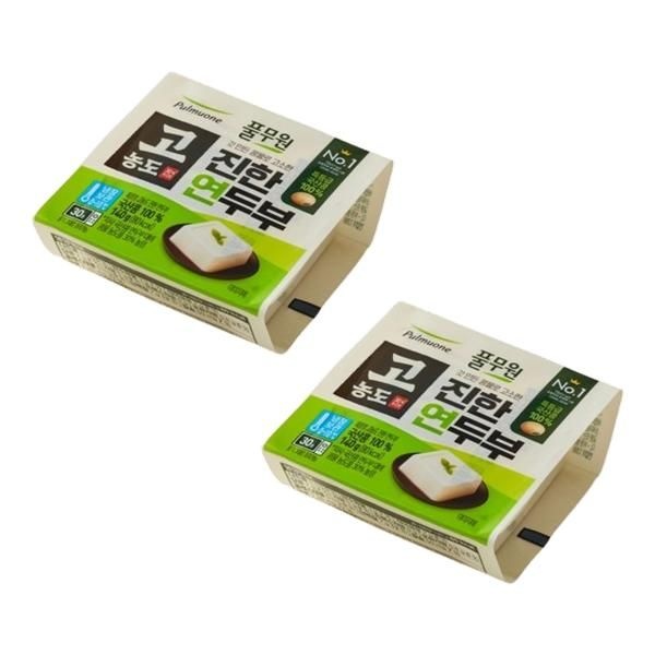 고농도 진한 연두부 풀무원 140g 2개 식단 한끼 아침