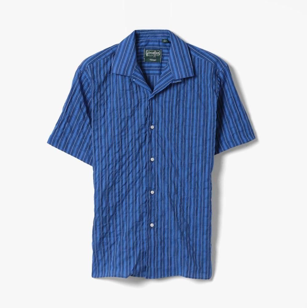 [롯데백화점] 샌프란시스코마켓 [GITMAN BROTHERS 짓먼 브라더스] CAMP SHIRT (STRIPE 1) INDIGO/GBF1M40000A82 LE1221368236
