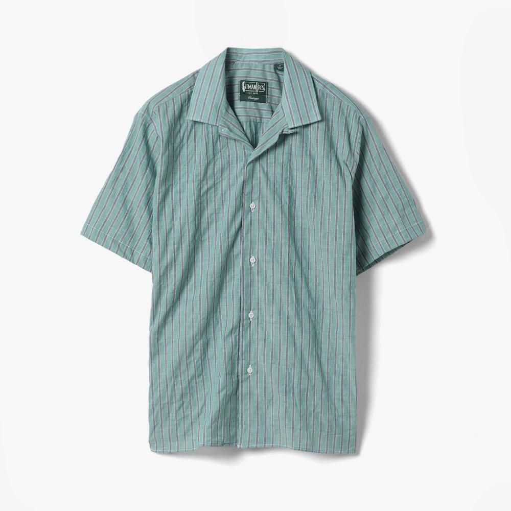 [롯데백화점] 샌프란시스코마켓 [GITMAN BROTHERS 짓먼 브라더스] CAMP SHIRT (STRIPE 2) GREEN/GBF1M40001A91 LE1221368265