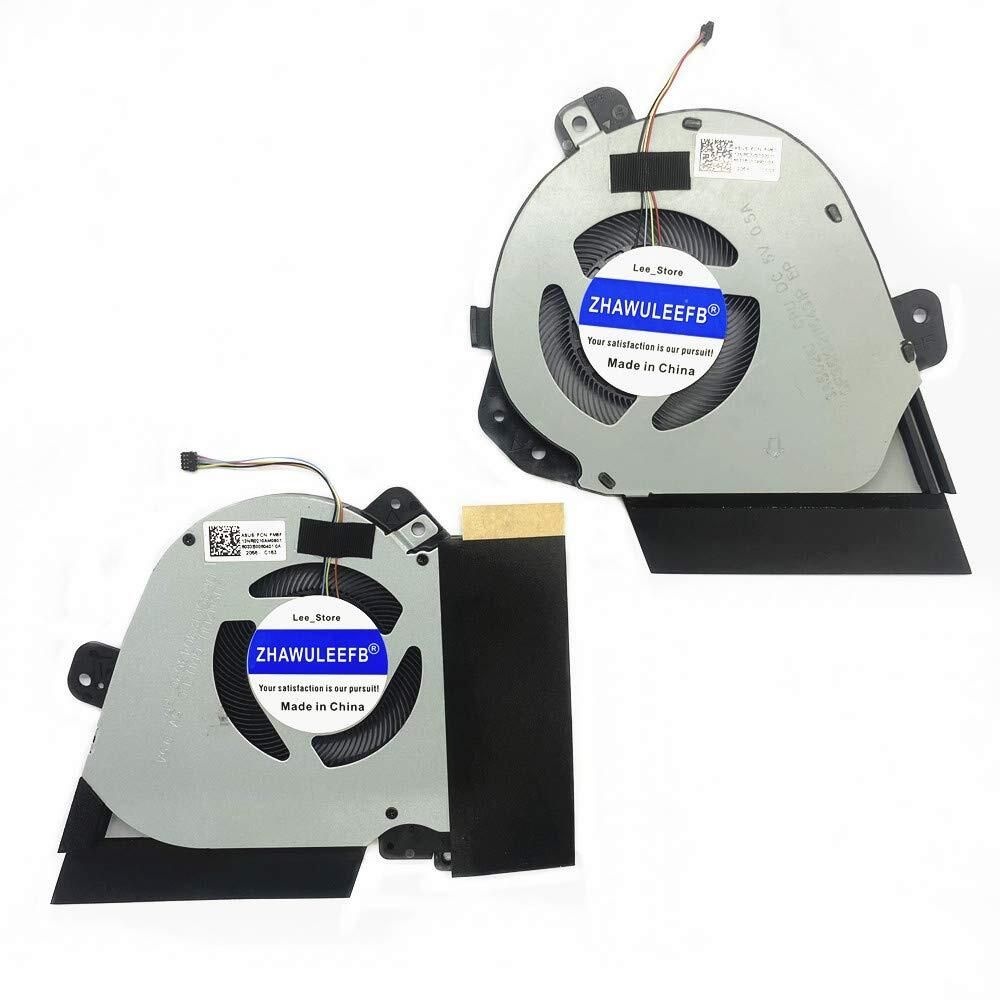 [해외] ZHAWULEEFB ASUS ROG GA502 GA502IU GA502DU GX505DW GX505DV GA505 GA502D 시리즈 DFS5K12304363C FM6F+DFS5K12115491P FM6D DC5V 0.5A 팬용 교체 노