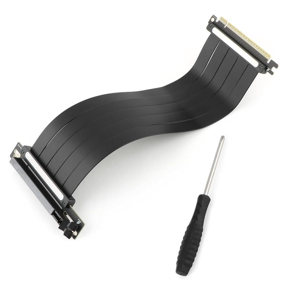 YWLRONG [해외] PCI-E RTX4090 RTX4080 RX7900XTX 90° ~ 90°용 라이저 연장 케이블 M.2/ WiFi/네트워크/USB/사운드 카드 PCIe 4.0 x16 액세서리 수리