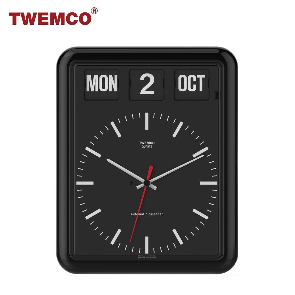 [TWEMCO INDUSTRIES LTD]트웸코 BQ-12B (블랙) 퍼페추얼 캘린더 플립 벽시계